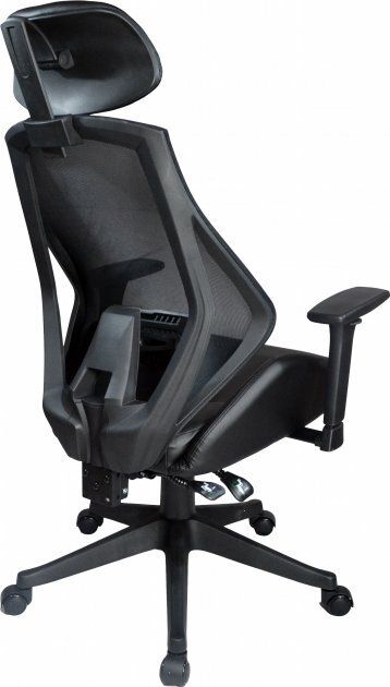 Office Chair West Grenoble | size: Width: 67cm, Height: 117-127cm, Depth: 52cm | color: Black | image: 4 | variant: 1007727