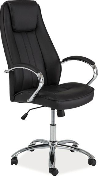 Office Chair West Lille | size: Width: 61cm, Height: 117-127cm, Depth: 53cm | color: Black | image: 1 | variant: 1007720