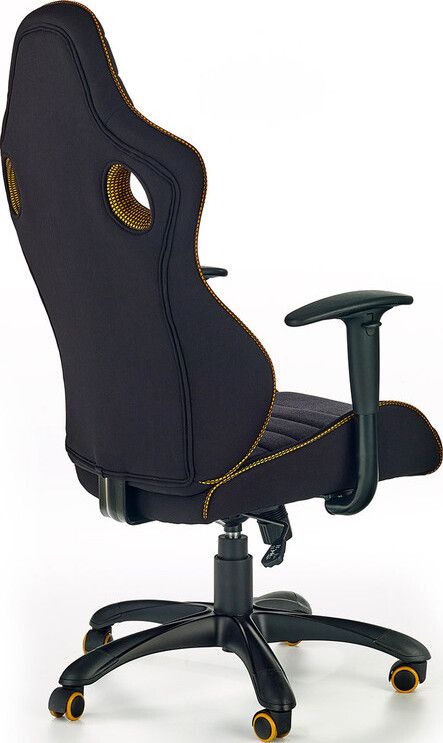 Office Chair West Lincoln | size: Width: 64cm, Height: 130cm, Depth: 65cm | color: Black | image: 2 | variant: 1007077