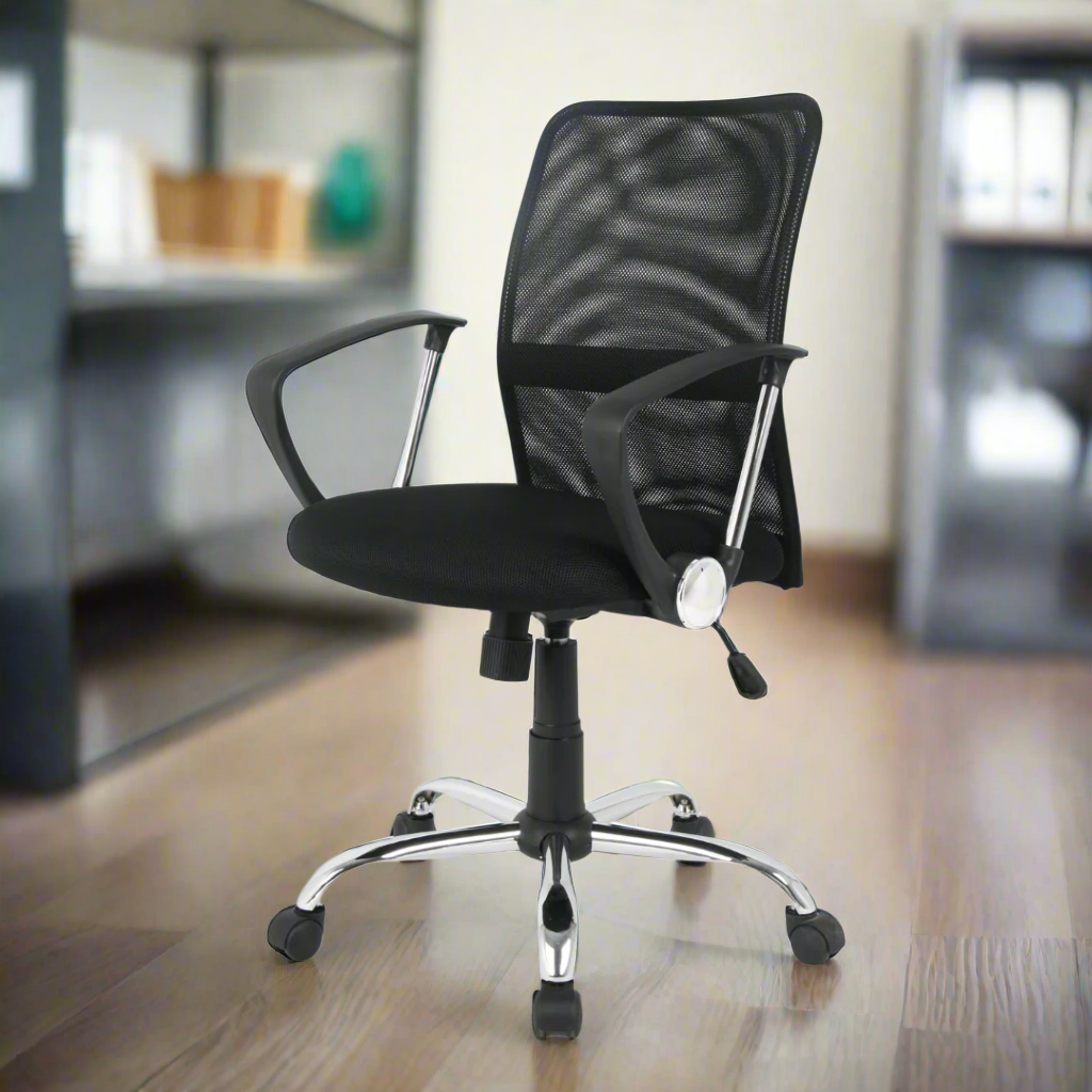 Office Chair West Petersburg | size: Width: 64cm, Height: 103cm, Depth: 53cm | color: Gray | image: 3 | variant: 1008086