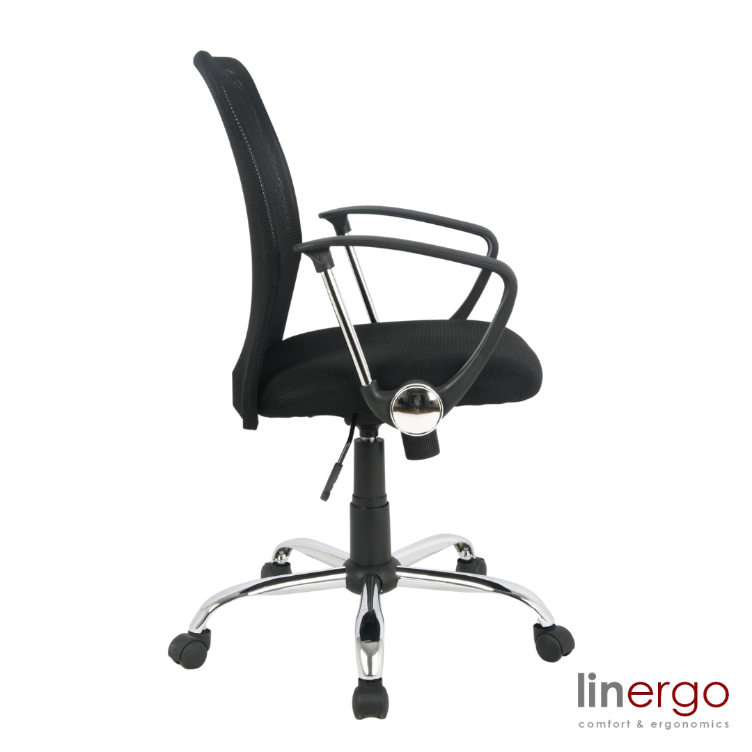 Office Chair West Petersburg | size: Width: 64cm, Height: 103cm, Depth: 53cm | color: Gray | image: 2 | variant: 1008086