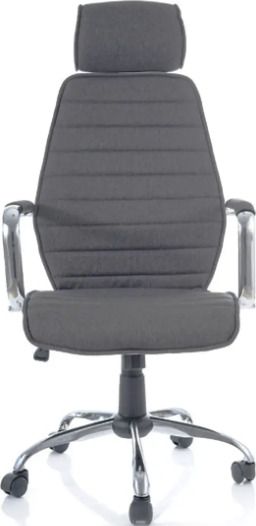Office Chair West Rennes | size: Width: 59cm, Height: 121-131cm, Depth: 52cm | color: Gray | image: 2 | variant: 1007721