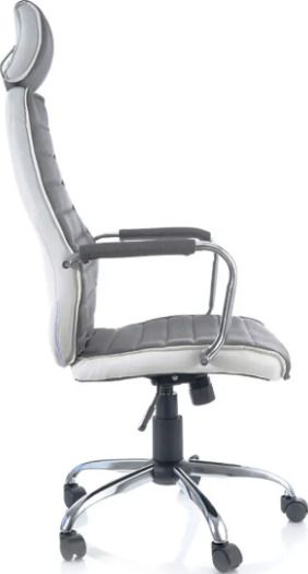 Office Chair West Rennes | size: Width: 59cm, Height: 121-131cm, Depth: 52cm | color: Gray | image: 3 | variant: 1007721