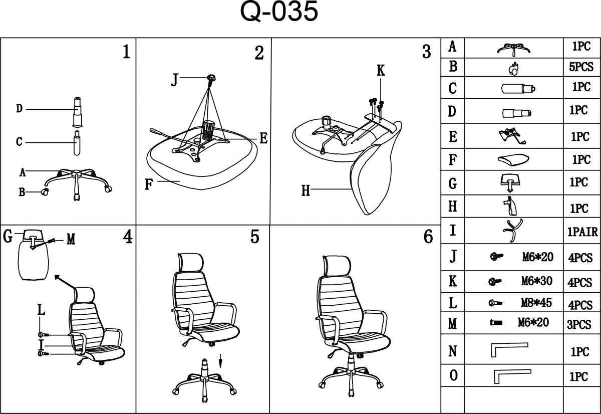Office Chair West Rennes | size: Width: 59cm, Height: 121-131cm, Depth: 52cm | color: Gray | image: 4 | variant: 1007721