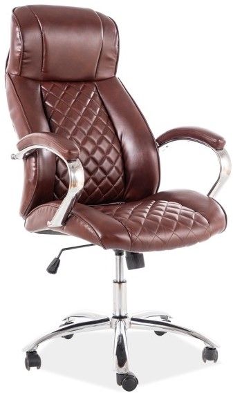 Office Chair West St Etienne | size: Width: 64cm, Height: 118-126cm, Depth: 55cm | color: Brown | image: 1 | variant: 1007725