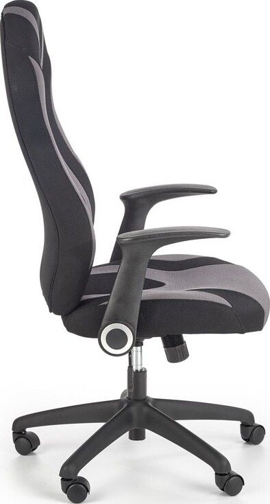 Office Chair West St Ives | size: Width: 66cm, Height: 117cm, Depth: 64cm | color: Gray | image: 3 | variant: 1007069