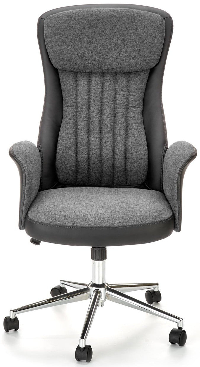 Office Chair West Vasteras | size: Width: 65cm, Height: 118cm, Depth: 75cm | color: Black/Grey | image: 4 | variant: 1007482