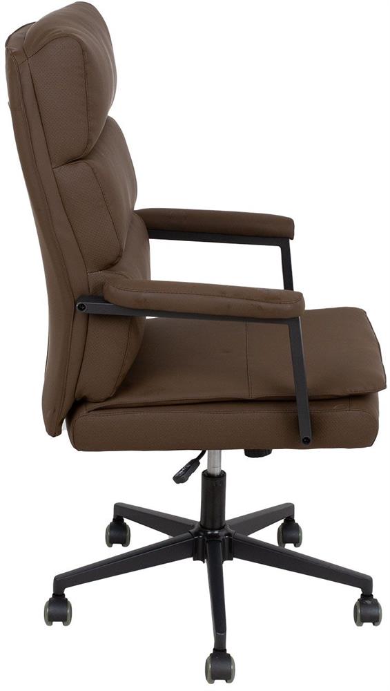 Office Chair Wrexham | size: Width: 65cm, Height: 115cm, Depth: 72cm | color: Brown | image: 3 | variant: 1001218