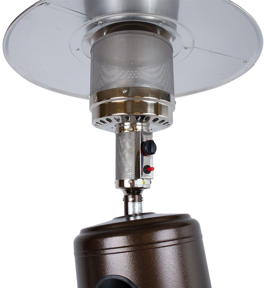 Patio Gas Heater East Toulon | size: Height: 221cm | color: Brown | image: 2 | variant: 1006400