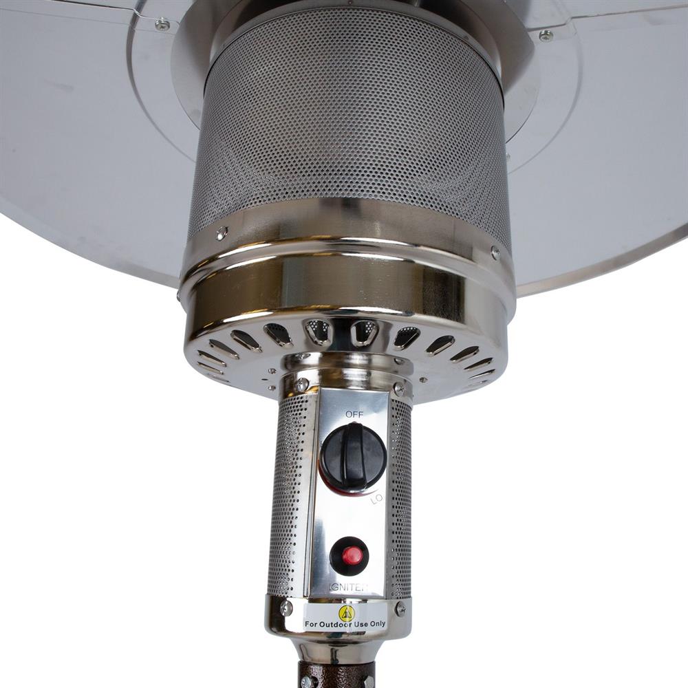 Patio Gas Heater East Toulon | size: Height: 221cm | color: Brown | image: 5 | variant: 1006400