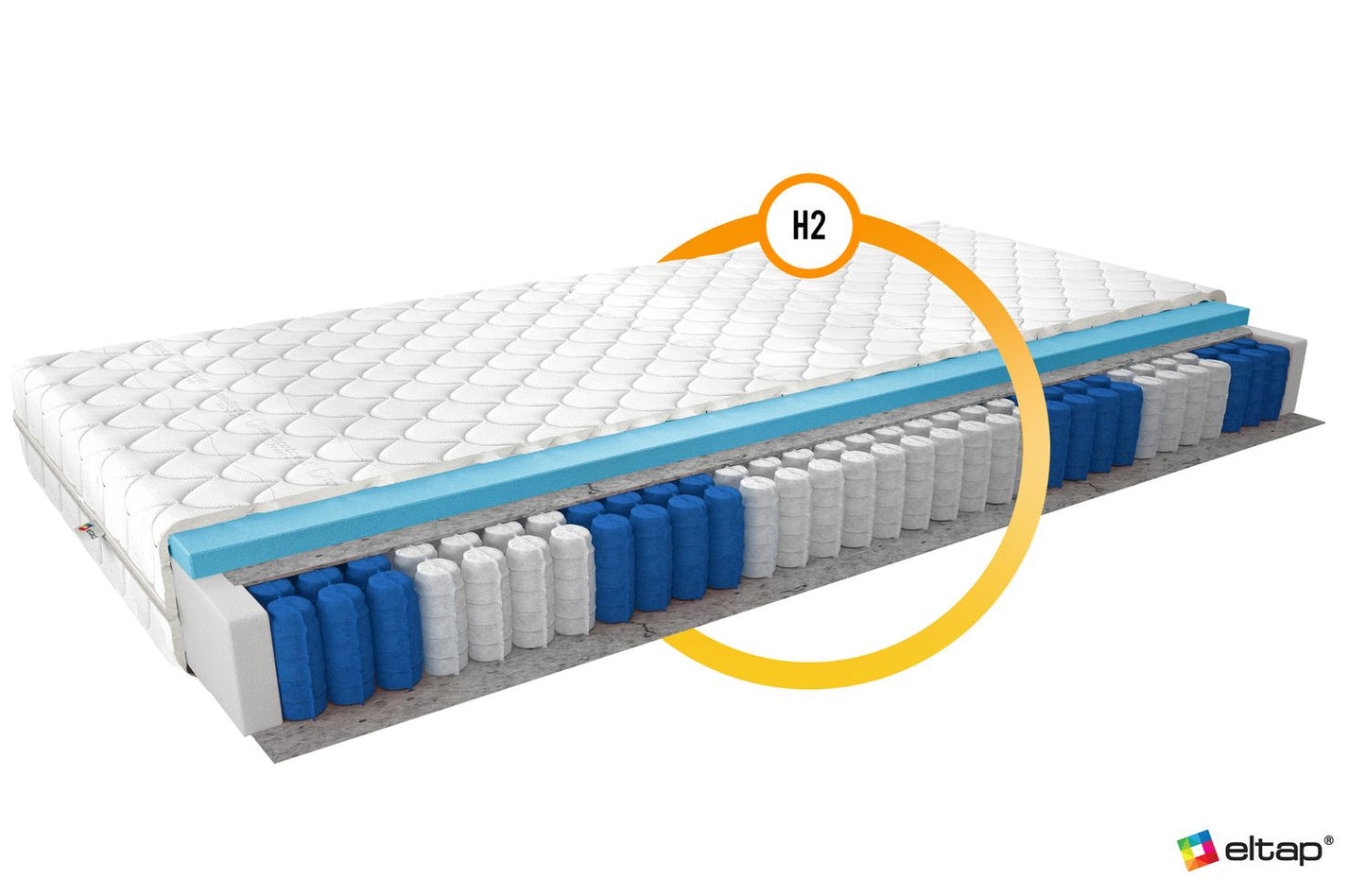 Pocket Spring Mattress Pedro 23 | size: Length: 200cm, Width: 160cm | image: 2 | variant: 1013334