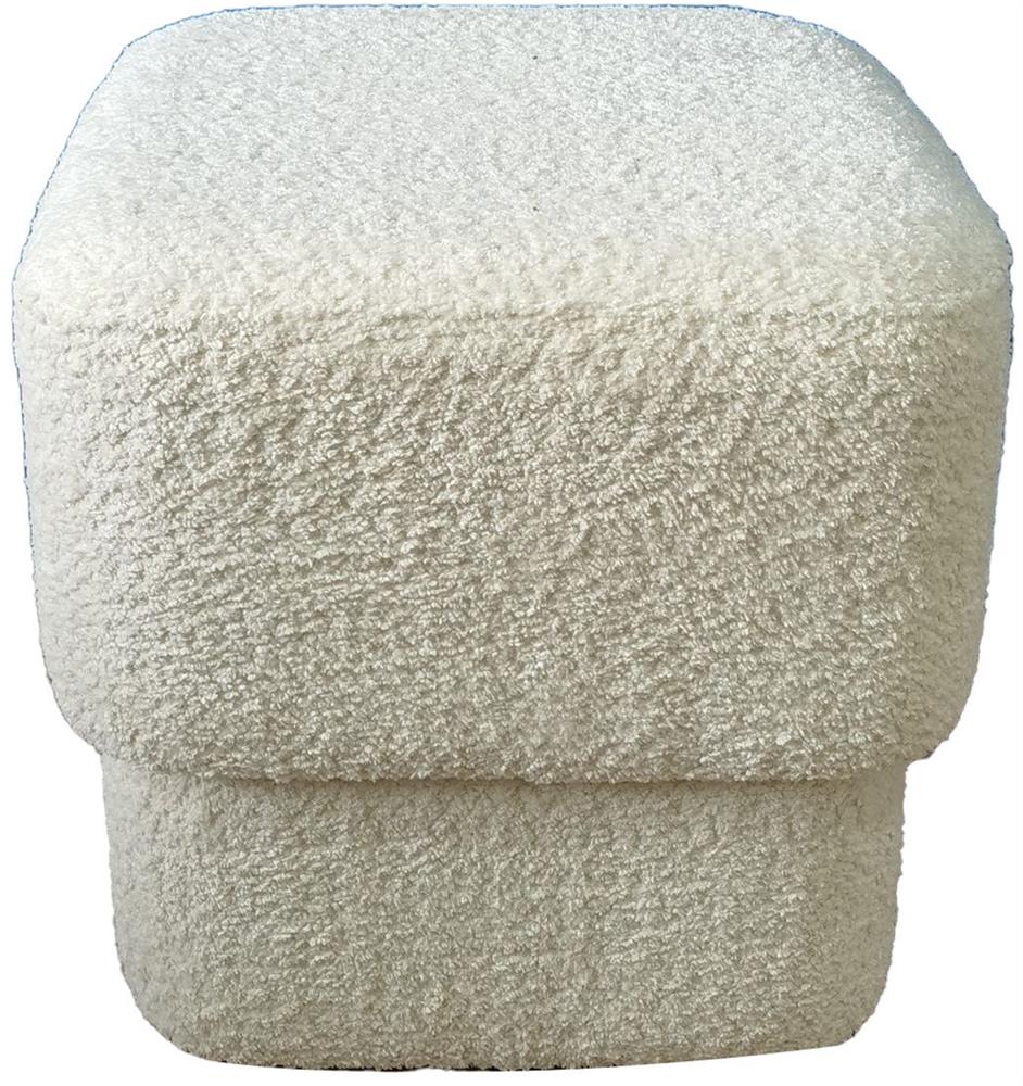 Pouf Bargoed | size: Width: 40cm, Height: 40cm, Depth: 40cm | color: White | image: 1 | variant: 1001422