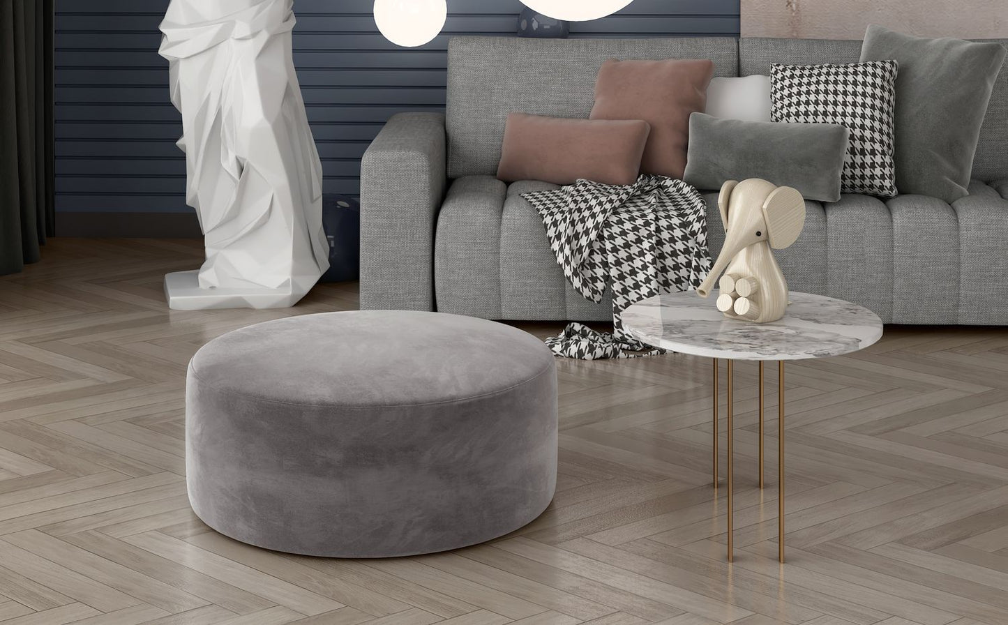 Pouf Bero | size: Width: 45cm, Height: 42cm, Depth: 45cm | color: Gray | image: 1 | variant: 1005812