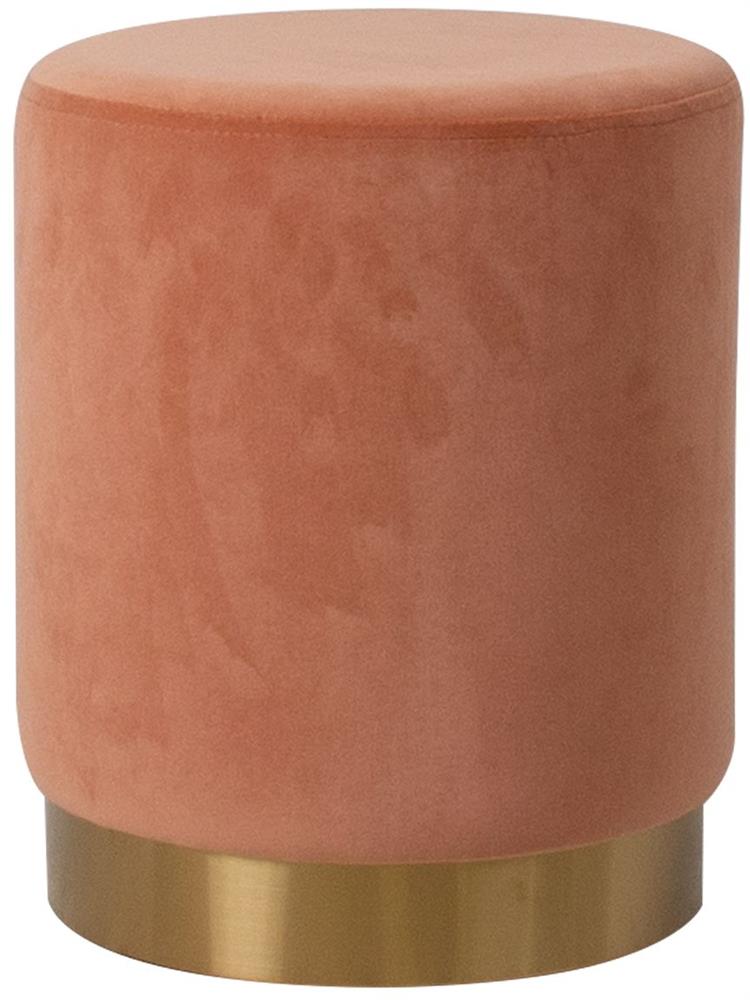 Pouf Nelson | size: Width: 35cm, Height: 42cm, Depth: 35cm | color: Coral | image: 1 | variant: 1001410