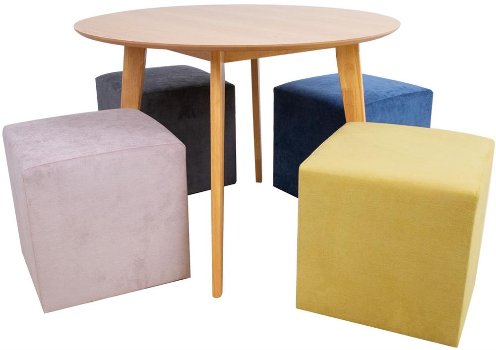 Pouf Pontllanfraith | size: Width: 45cm, Height: 45cm, Depth: 45cm | color: Gray | image: 7 | variant: 1001433