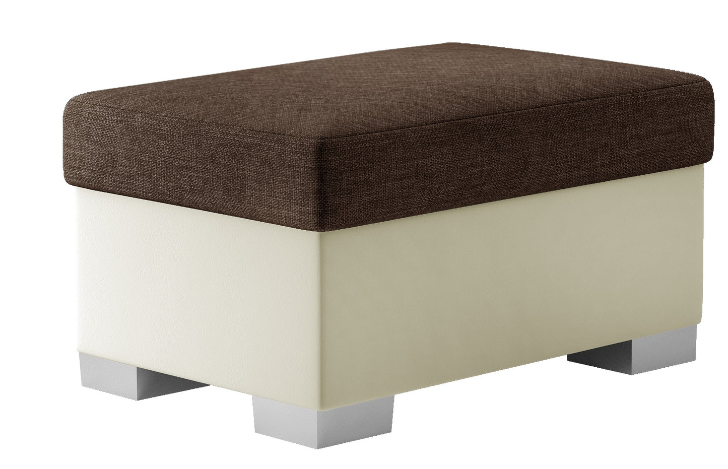 Pouf Viterbo | size: Width: 85cm, Height: 42cm, Depth: 55cm | color: Sawana/Soft | image: 0 | variant: 1010496
