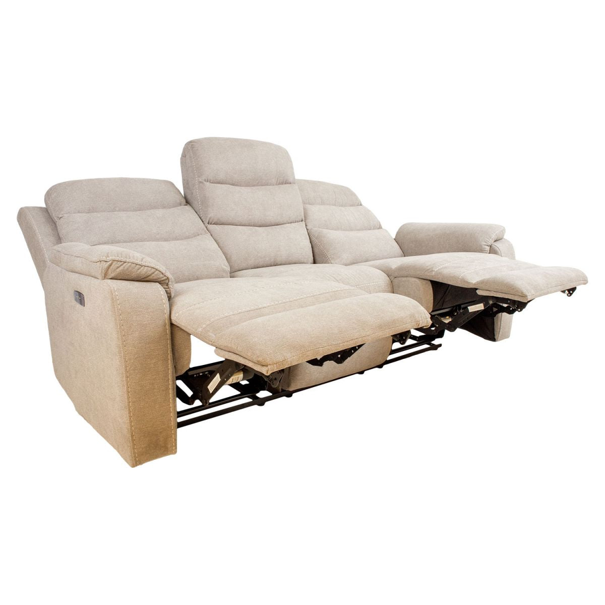Recliner Shrewsbury | size: Width: 208cm, Height: 102cm, Depth: 93cm | color: Beige | image: 2 | variant: 1000127