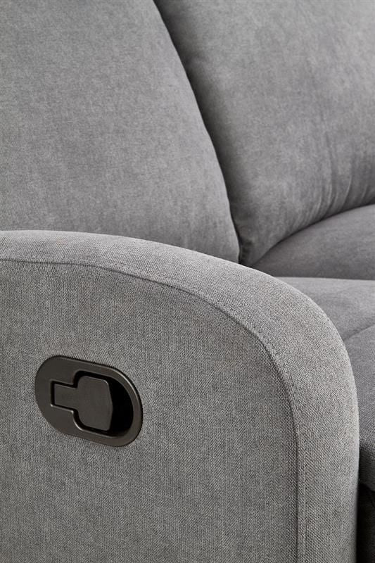 Recliner - Sofa Oslo | size: Width: 128cm, Height: 100cm, Depth: 95cm | color: Gray | image: 3 | variant: 1011030