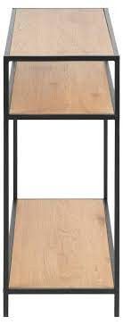 Shelf Aberystwyth | size: Width: 100cm, Height: 79cm, Depth: 35cm | color: Black/Oak | image: 3 | variant: 1005538