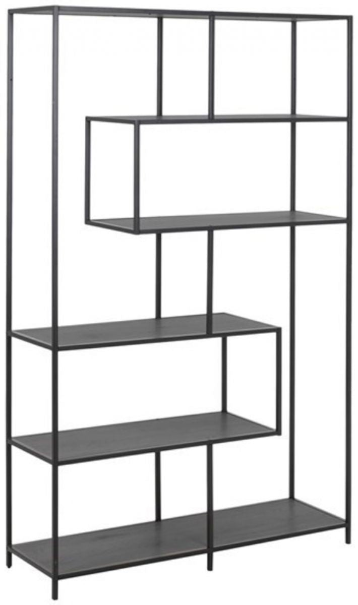 Shelf Aberystwyth | size: Width: 114cm, Height: 185cm, Depth: 35cm | color: Black | image: 1 | variant: 1005715