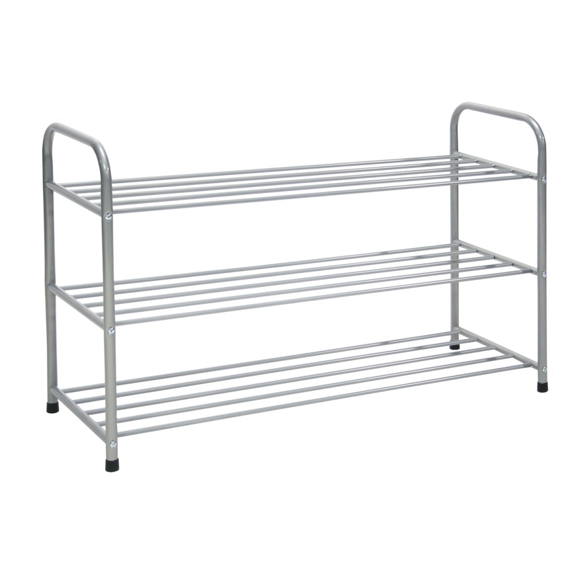 Shoe Rack East Cobham | size: Width: 92cm, Height: 61cm, Depth: 35cm | color: Silver | image: 1 | variant: 1005204