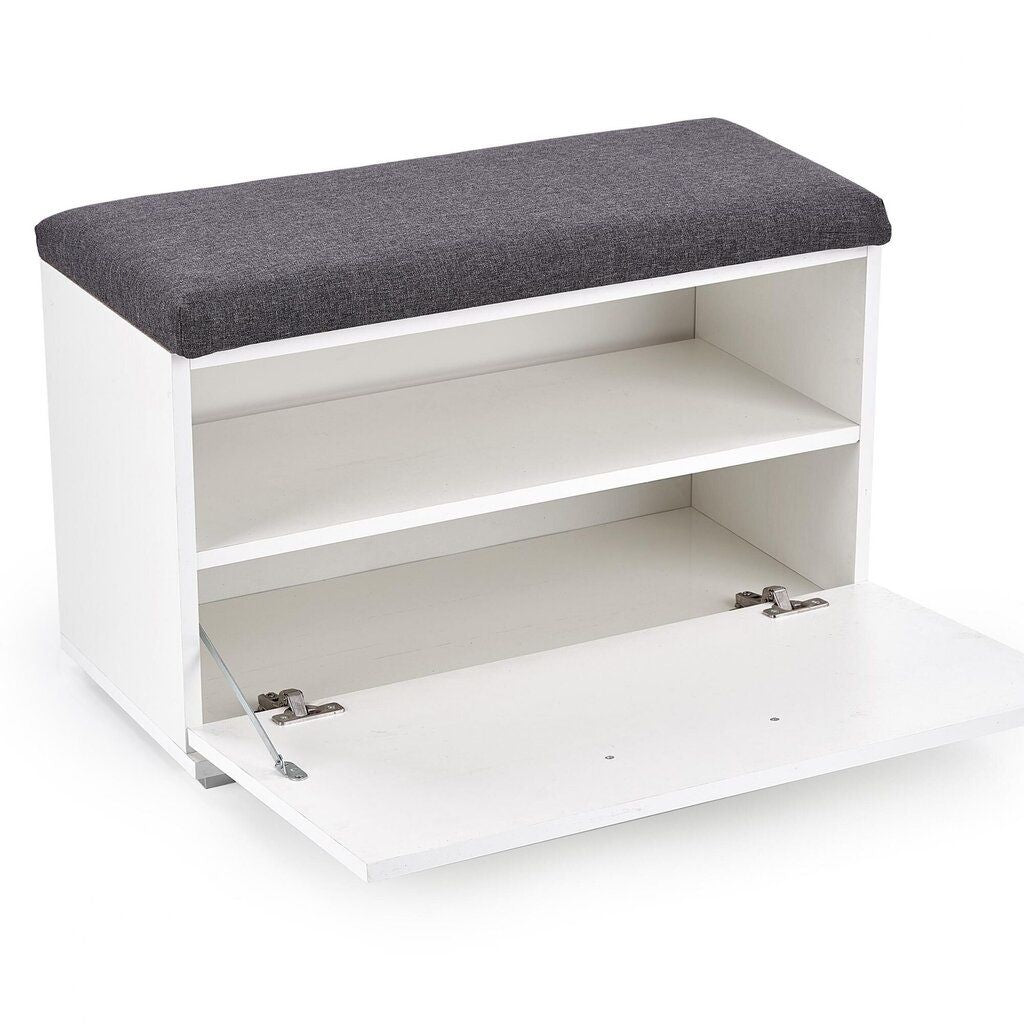 Shoe Rack Lima | size: Width: 70cm, Height: 70cm, Depth: 32cm | color: White | image: 2 | variant: 1000358