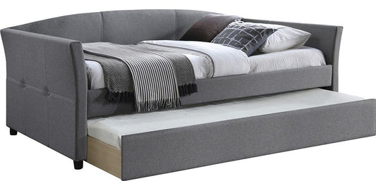 Single Bed East Aspen | size: Length: 221cm, Width: 97cm, Height: 80cm | color: Gray | image: 1 | variant: 1006686