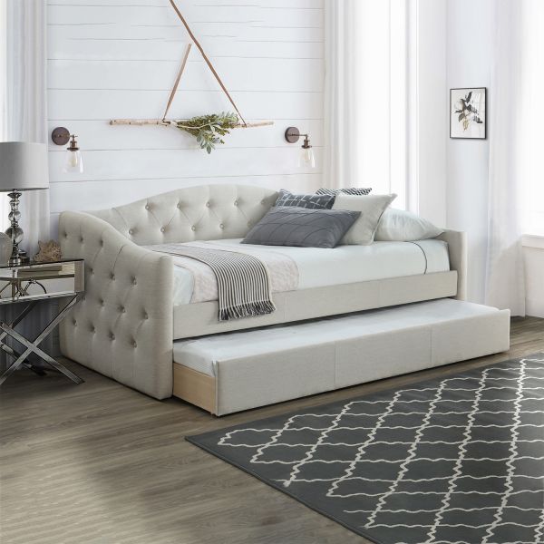 Single Bed East Reading | size: Length: 221cm, Width: 98cm, Height: 94cm | color: Gray | image: 1 | variant: 1005003