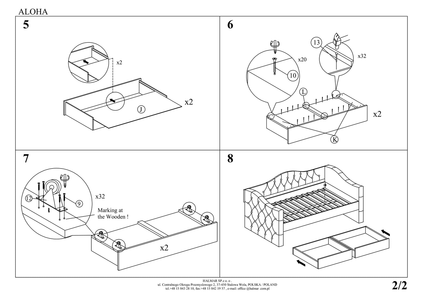 Single Bed Munich | size: Length: 221cm, Width: 98cm, Height: 93cm | color: Gray | image: 3 | variant: 1003428