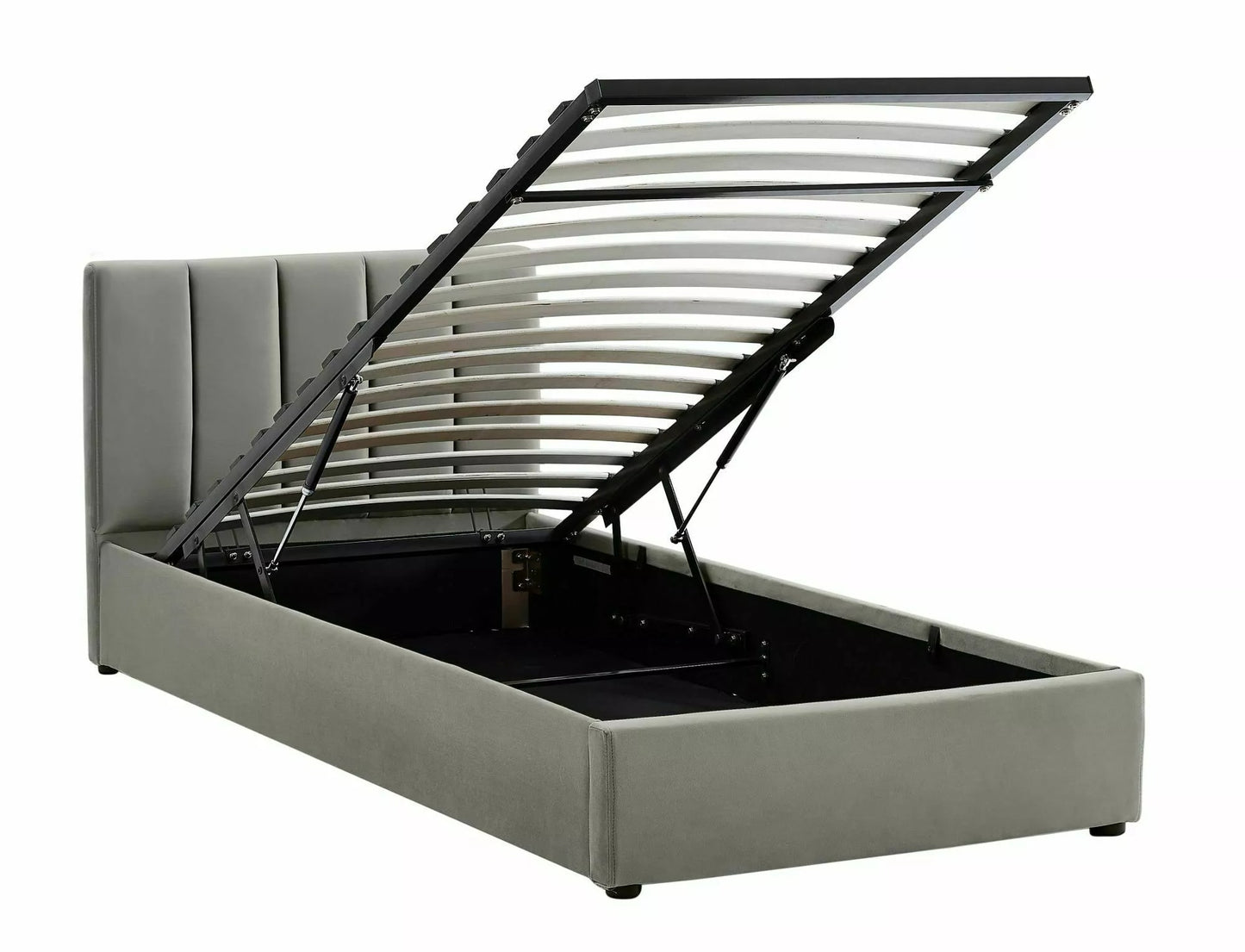 Single Bed St Neots | size: Length: 215cm, Width: 97cm, Height: 79cm | color: Gray | image: 1 | variant: 1004604
