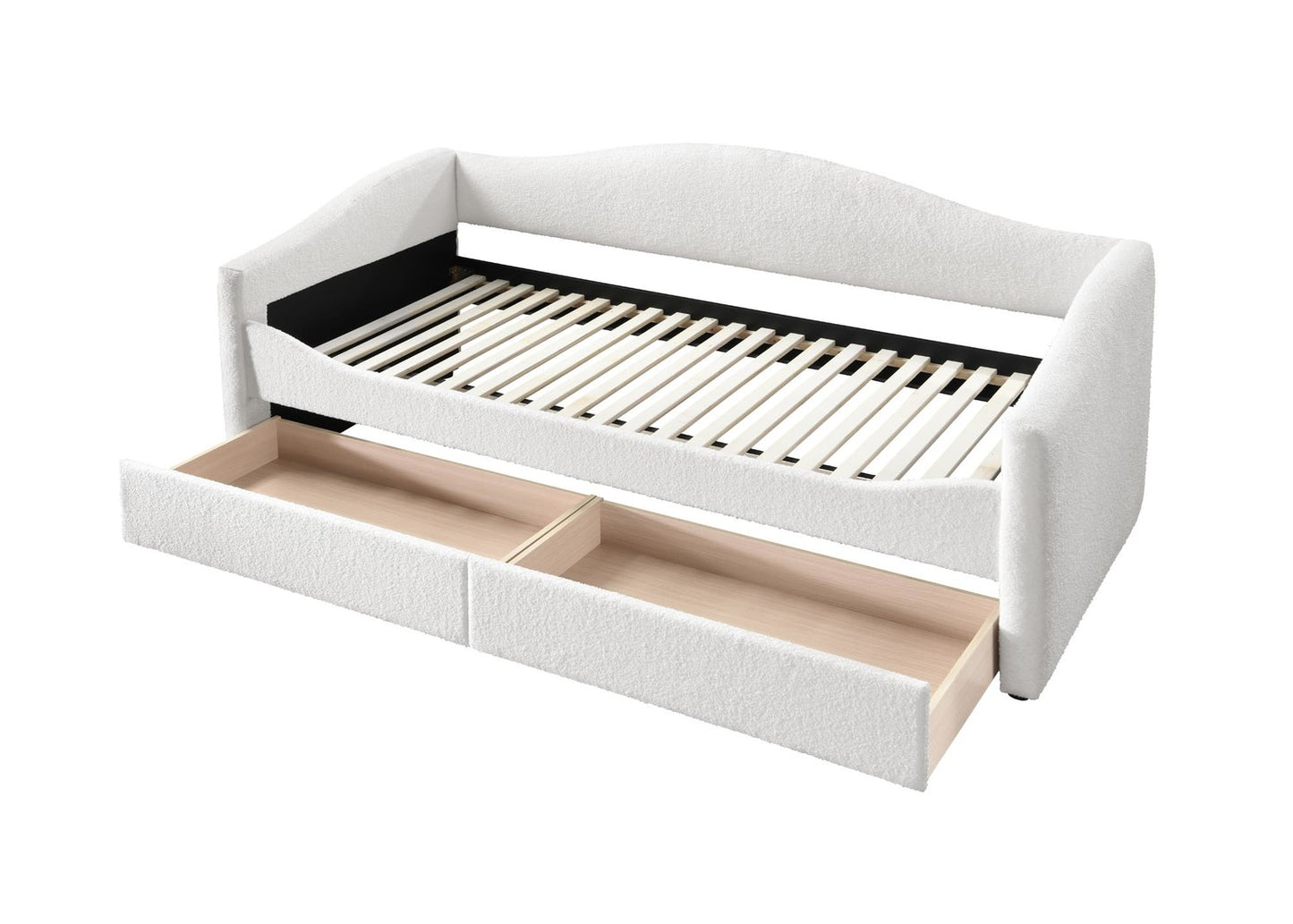 Single Bed West Belgrade | size: Length: 216cm, Width: 99cm, Height: 94cm | color: Beige | image: 1 | variant: 1007584