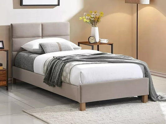 Single Bed Weymouth | size: Length: 213cm, Width: 96cm, Height: 91cm | color: Beige | image: 0 | variant: 1004594