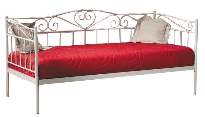 Single Bed Wickford | size: Length: 208cm, Width: 96cm, Height: 100cm | color: White | image: 1 | variant: 1004576
