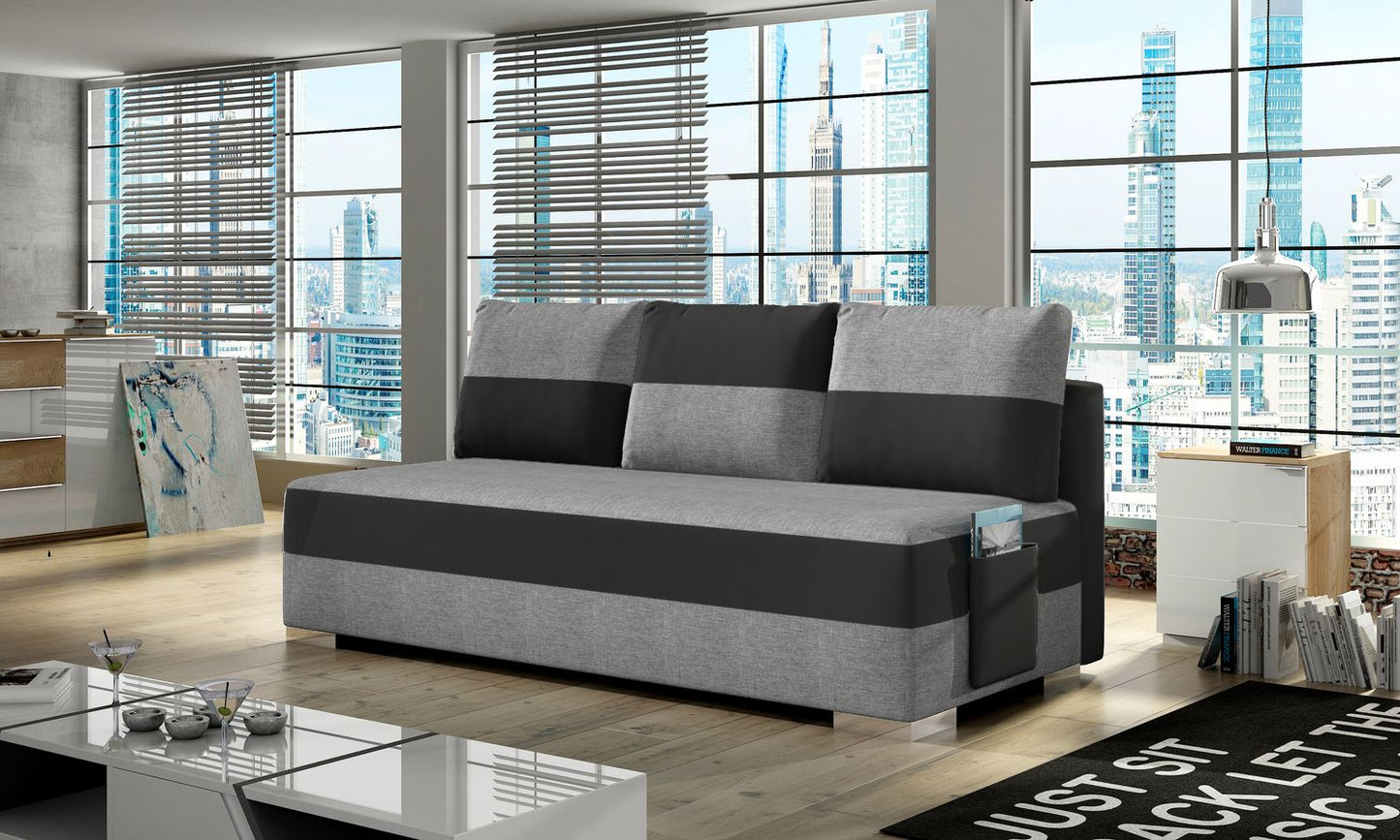 Sleeper Sofa Atila 9 | size: Width: 50cm, Height: 83cm, Depth: 200cm | color: Sawana/Soft | image: 1 | variant: 1017183