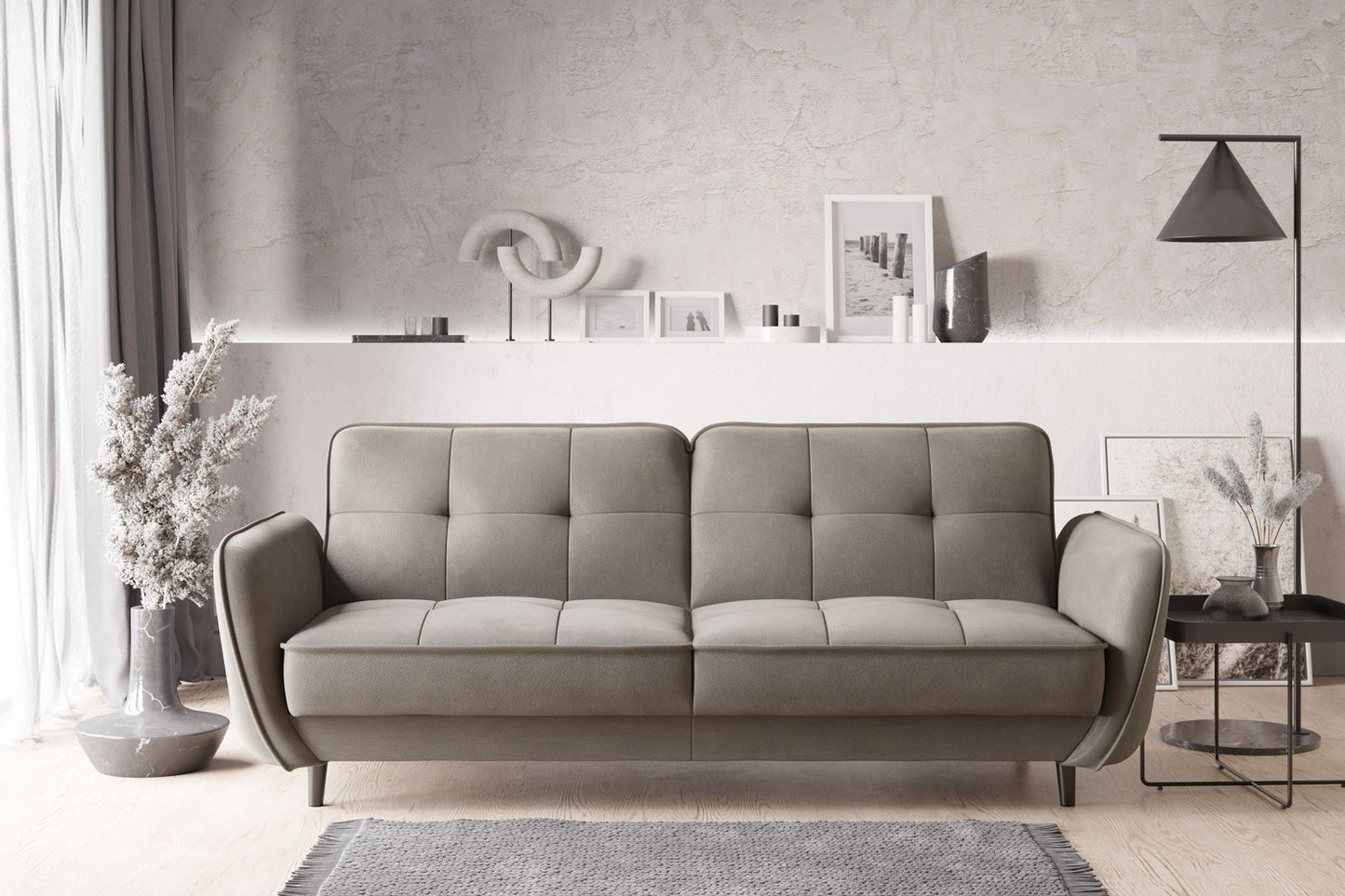 Sleeper Sofa Bellis 23 | size: Width: 90cm, Height: 83cm, Depth: 220cm | color: Sola | image: 1 | variant: 1017199