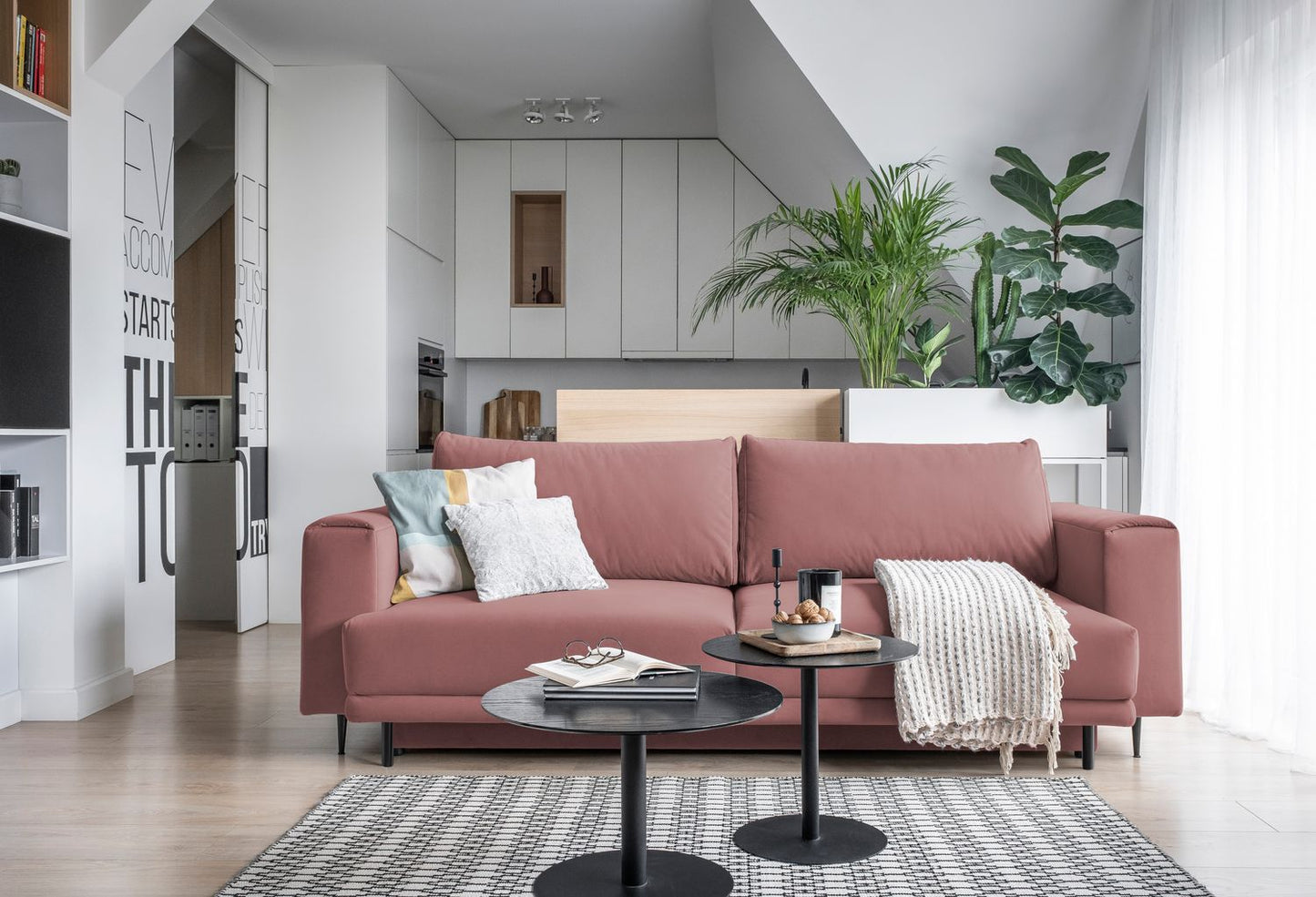 Sleeper Sofa Dalia 17 | size: Width: 90cm, Height: 90cm, Depth: 260cm | color: Velvetmat | image: 1 | variant: 1017243