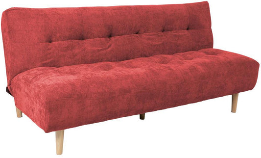 Sleeper Sofa East Burgos | size: Width: 186cm, Height: 87cm, Depth: 101cm | color: Red | image: 1 | variant: 1006270