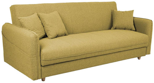 Sleeper Sofa East Salamanca | size: Width: 200cm, Height: 93cm, Depth: 88cm | color: Yellow | image: 1 | variant: 1006262