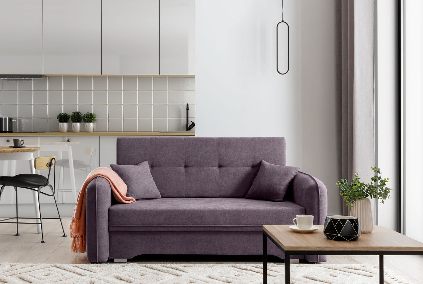 Sleeper Sofa Laine 9 | size: Width: 105cm, Height: 75cm, Depth: 155cm | color: Poco | image: 1 | variant: 1017297