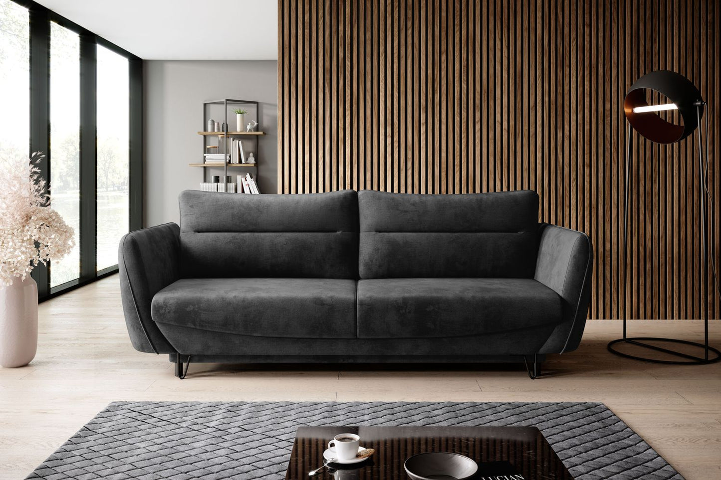 Sleeper Sofa Silva 12 | size: Width: 95cm, Height: 90cm, Depth: 236cm | color: Nube | image: 1 | variant: 1017486