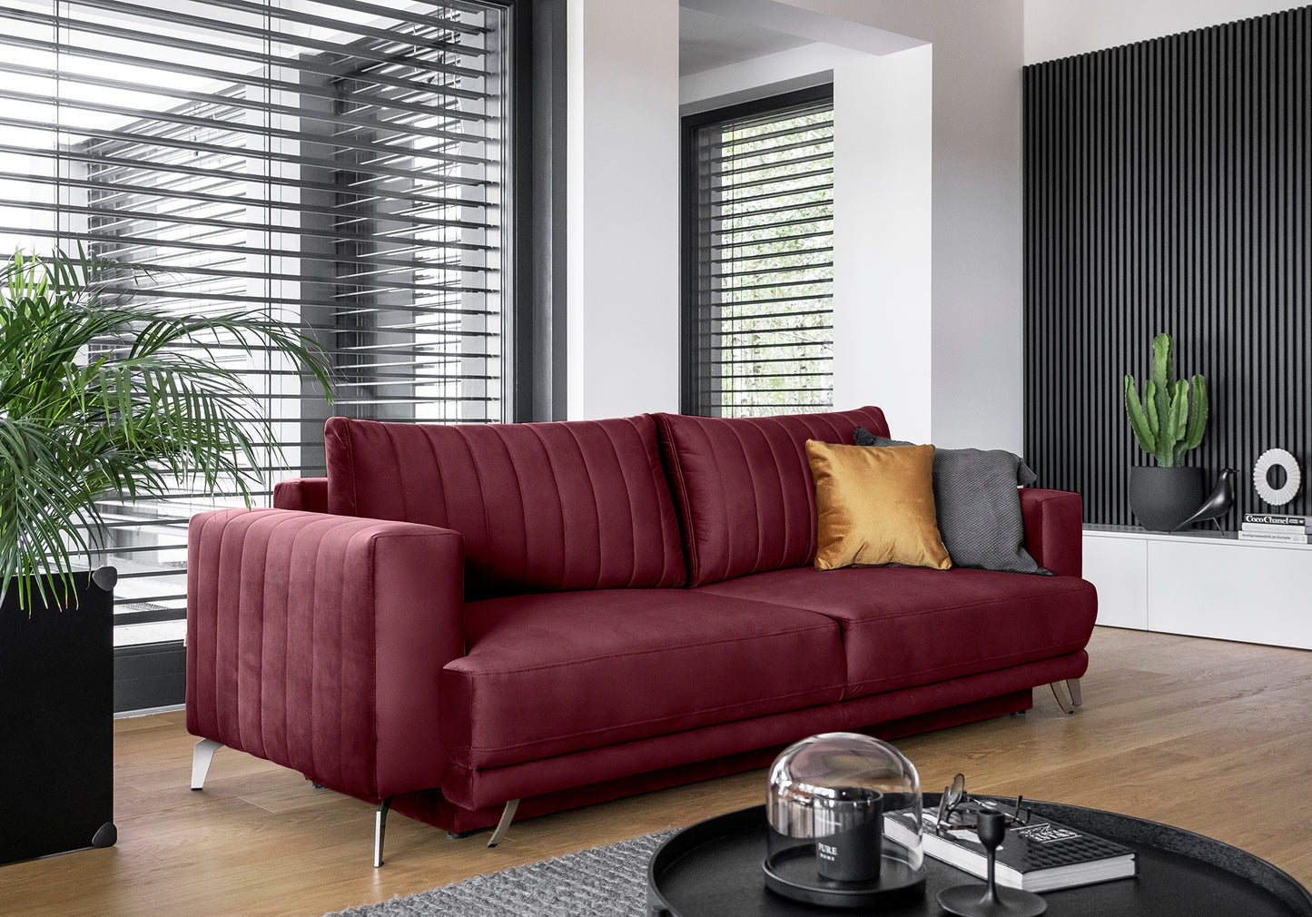 Sleeper Sofa West Nancy 23 | size: Width: 95cm, Height: 90cm, Depth: 250cm | color: Loco | image: 1 | variant: 1017854