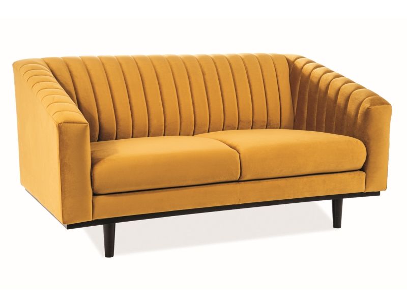 Sofa New York | size: Width: 150cm, Height: 78cm, Depth: 60cm | color: Orange | image: 1 | variant: 1003455
