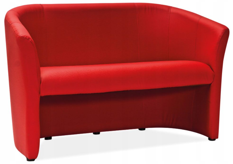 Sofa Sao Paulo | size: Width: 126cm, Height: 76cm, Depth: 47cm | color: Red | image: 1 | variant: 1003508
