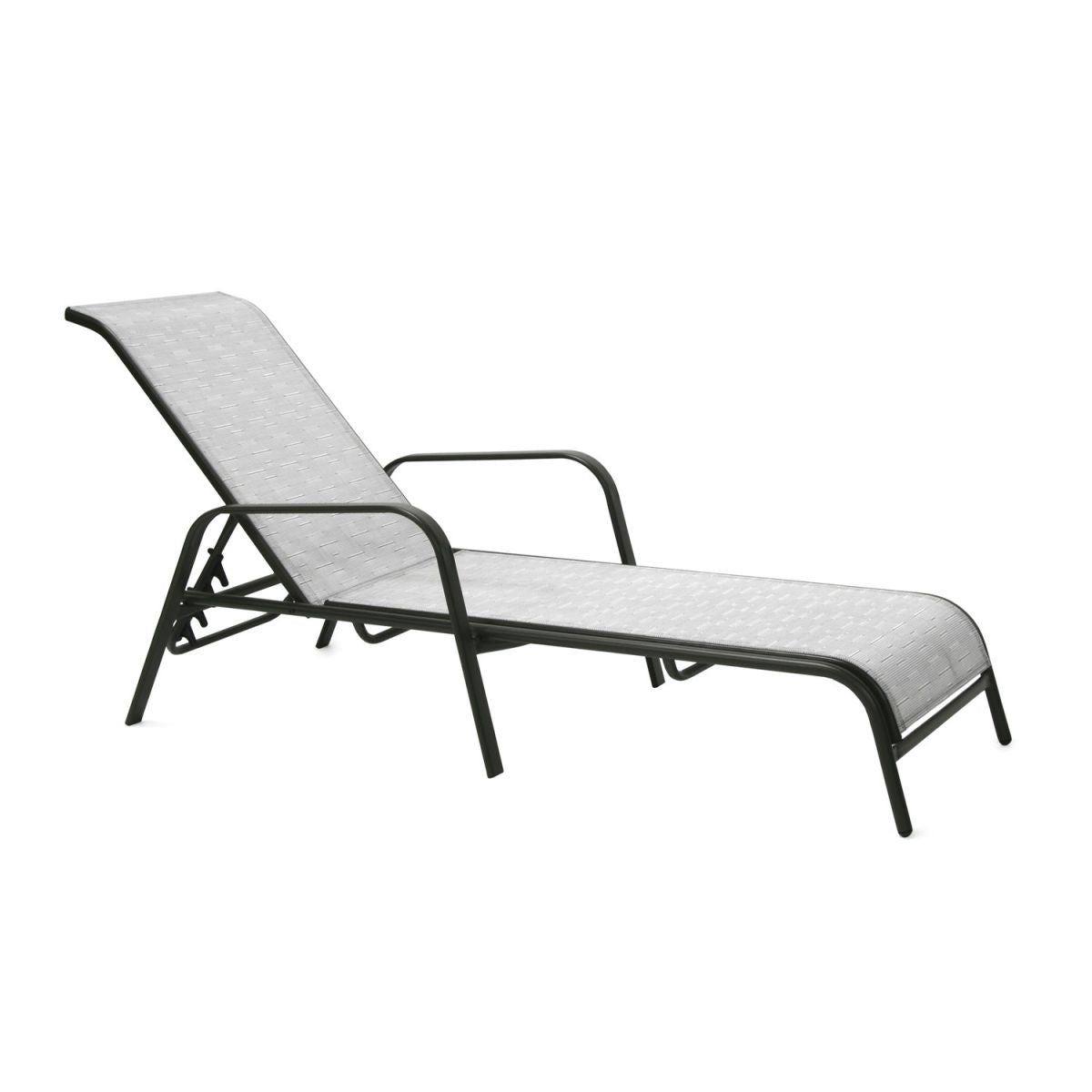 Sun Lounger Bracknell | size: Length: 161cm, Width: 66.5cm, Height: 100cm | color: Gray | image: 1 | variant: 1000678