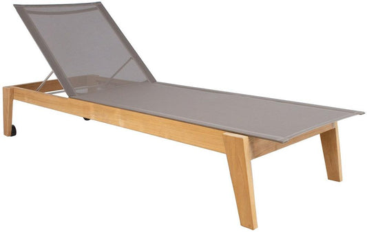 Sun Lounger East St Davids | size: Length: 210cm, Width: 72cm, Height: 36.5cm | color: Brown/Grey | image: 1 | variant: 1006401