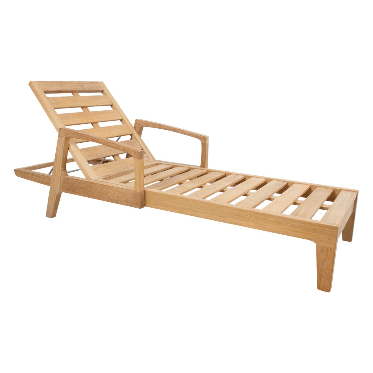 Sun Lounger Fredrikstad | size: Length: 210cm, Width: 73cm, Height: 33cm | color: Natural | image: 1 | variant: 1005159