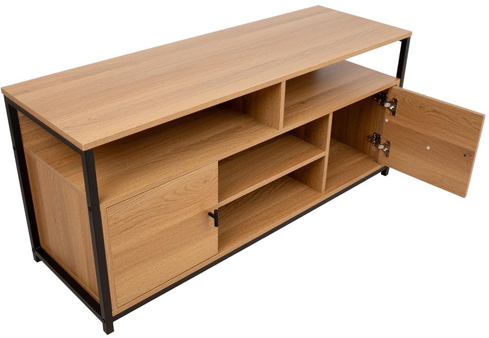 TV Table East Folkestone | size: Length: 40cm, Width: 120cm, Height: 54cm | color: Oak | image: 2 | variant: 1006172