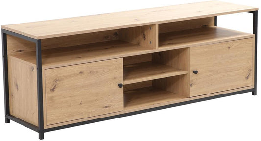 TV Table East Folkestone | size: Length: 40cm, Width: 150cm, Height: 54cm | color: Oak | image: 1 | variant: 1006173