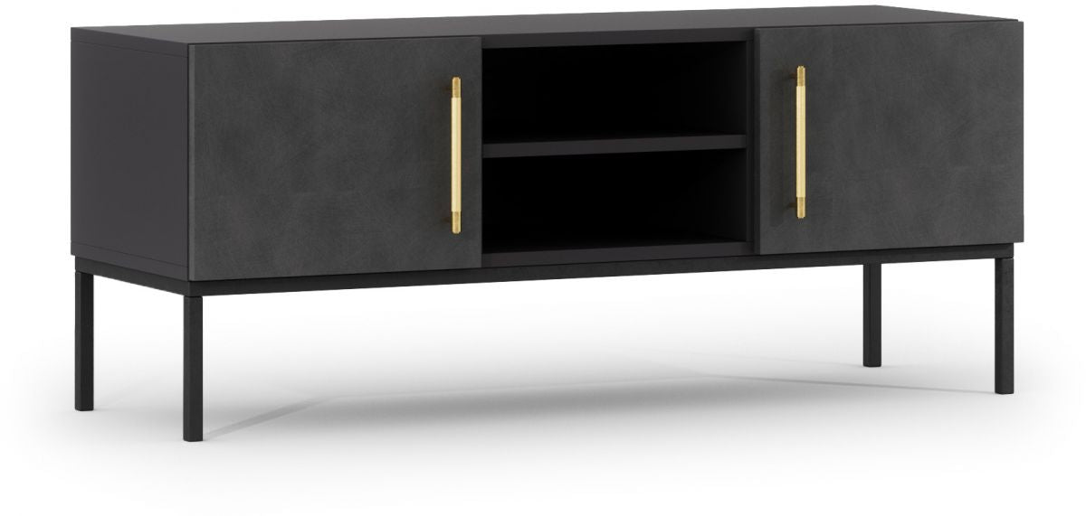 TV Table West Cairo 1 | size: Length: 40cm, Width: 120cm, Height: 50cm | color: Black | image: 0 | variant: 1010567