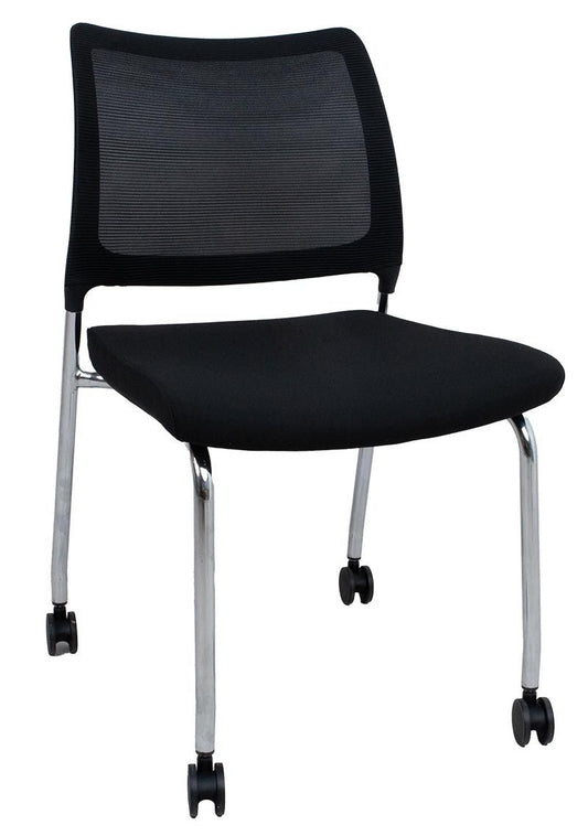Visitor's Chair East Trieste | size: Width: 55cm, Height: 83cm, Depth: 48cm | color: Black | image: 0 | variant: 1006478